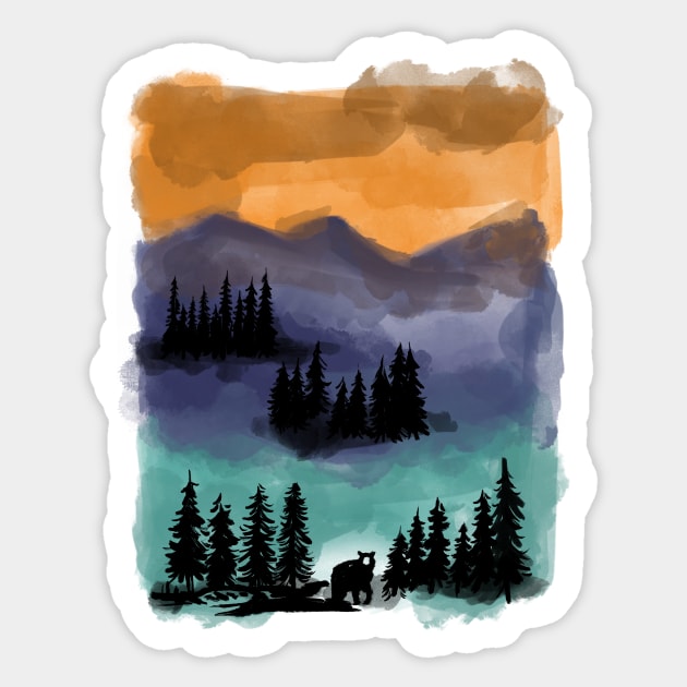 back to nature Sticker by rafand23